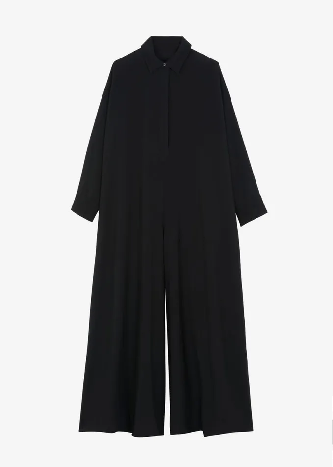 Clothing Women The Frankie Shop Gatsby Oversized Jumpsuit 8211 Black