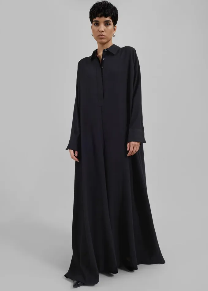 Clothing Women The Frankie Shop Gatsby Oversized Jumpsuit 8211 Black