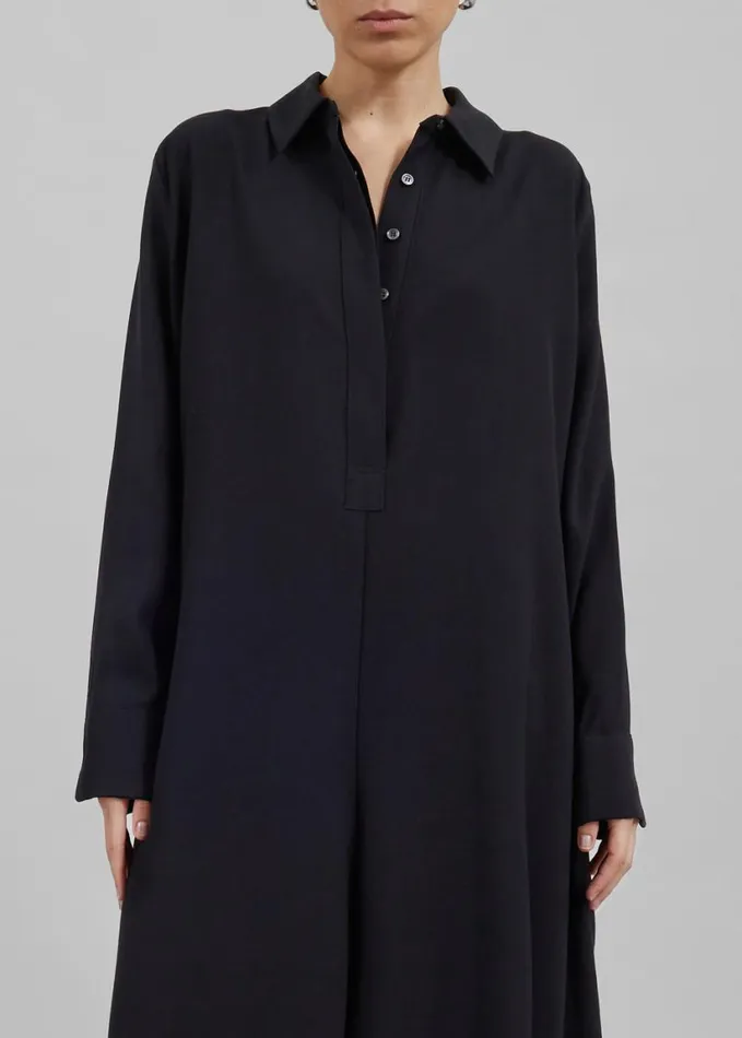 Clothing Women The Frankie Shop Gatsby Oversized Jumpsuit 8211 Black