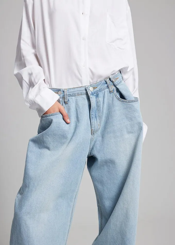 Clothing Women The Frankie Shop Hayla Denim Pants 8211 Light Wash