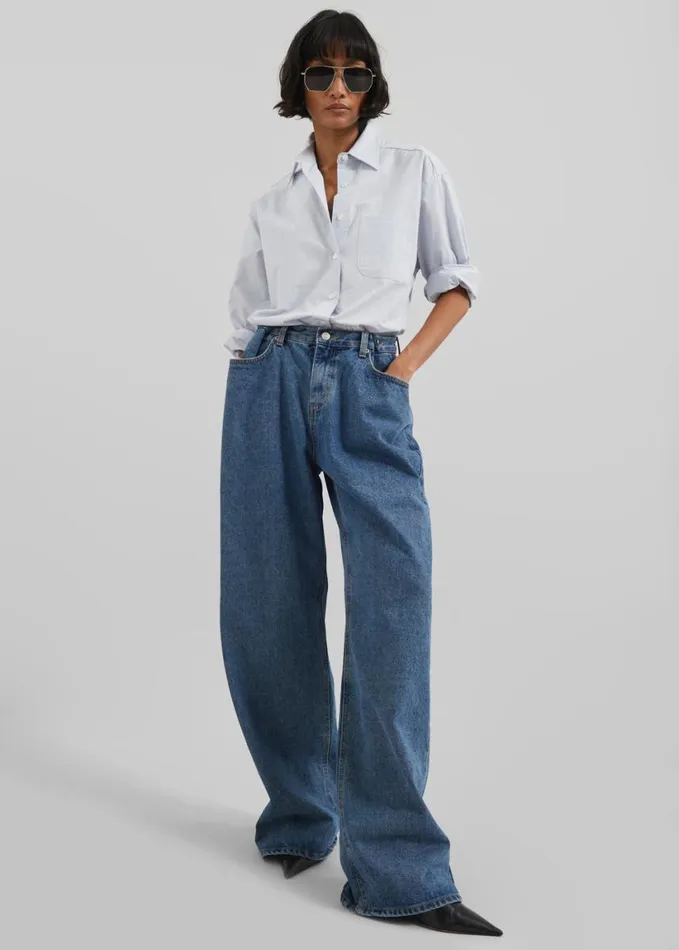 Clothing Women The Frankie Shop Hayla Denim Pants 8211 Medium Wash