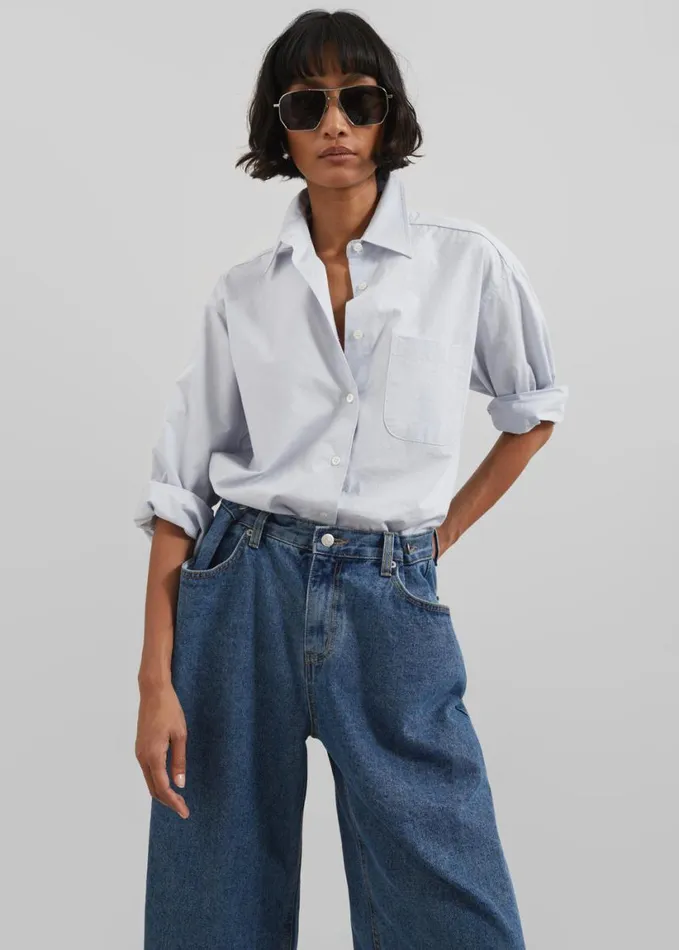 Clothing Women The Frankie Shop Hayla Denim Pants 8211 Medium Wash