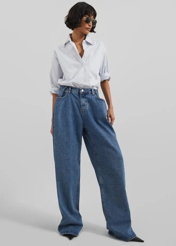 Clothing Women The Frankie Shop Hayla Denim Pants 8211 Medium Wash