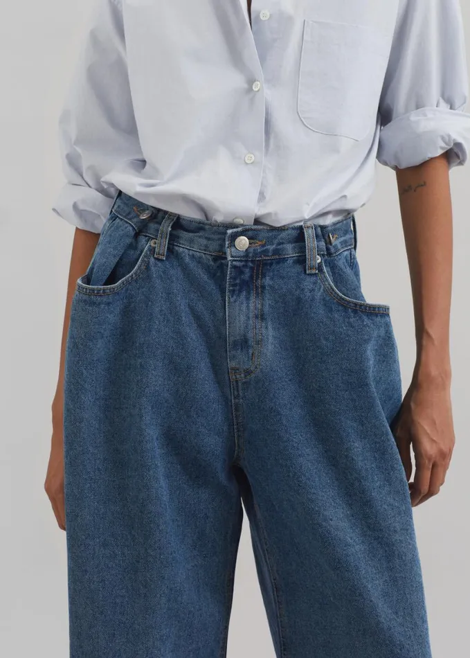 Clothing Women The Frankie Shop Hayla Denim Pants 8211 Medium Wash