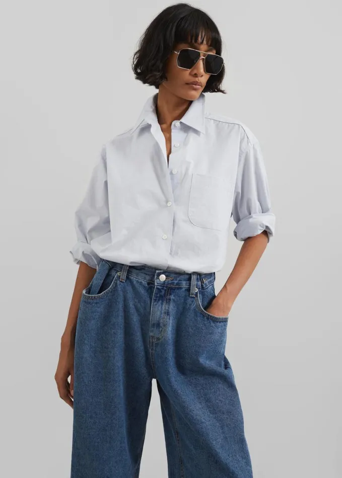 Clothing Women The Frankie Shop Hayla Denim Pants 8211 Medium Wash