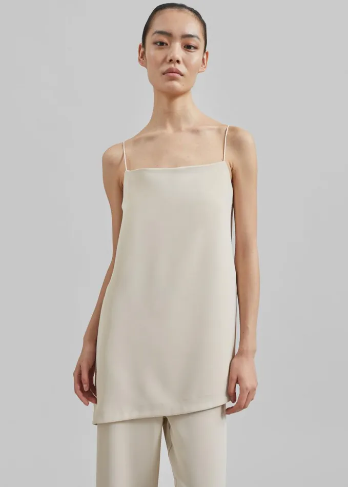 Clothing Women The Frankie Shop Imre Tank Top 8211 Beige
