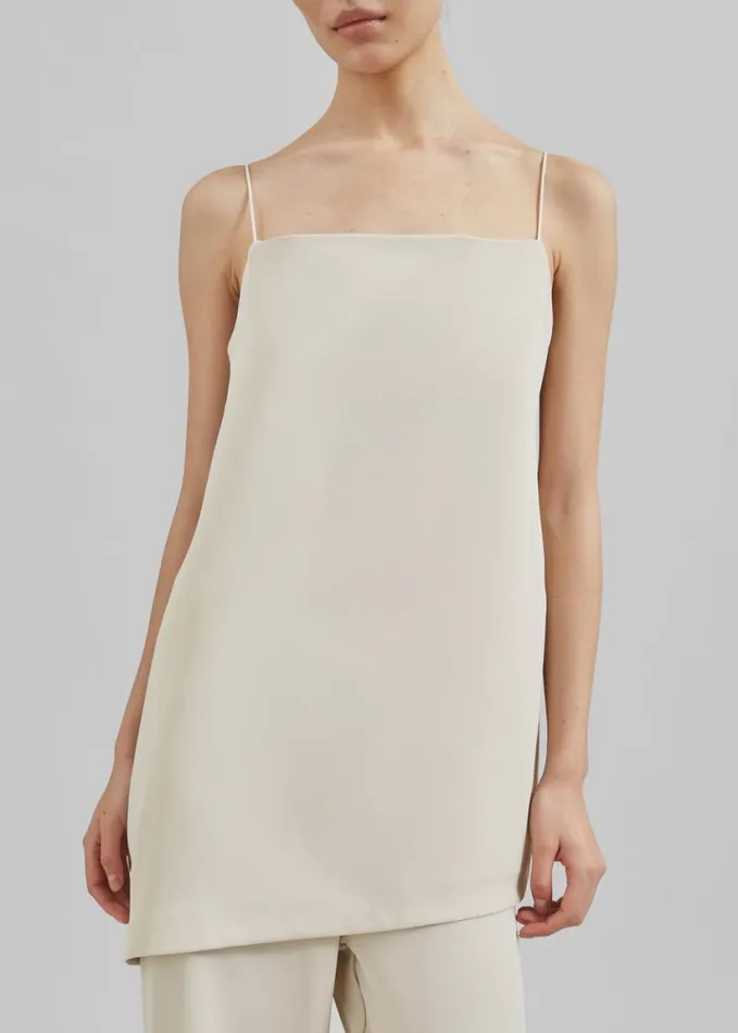 Clothing Women The Frankie Shop Imre Tank Top 8211 Beige