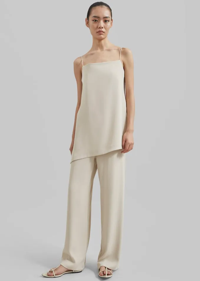 Clothing Women The Frankie Shop Imre Tank Top 8211 Beige