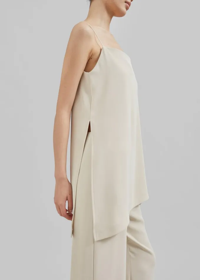 Clothing Women The Frankie Shop Imre Tank Top 8211 Beige