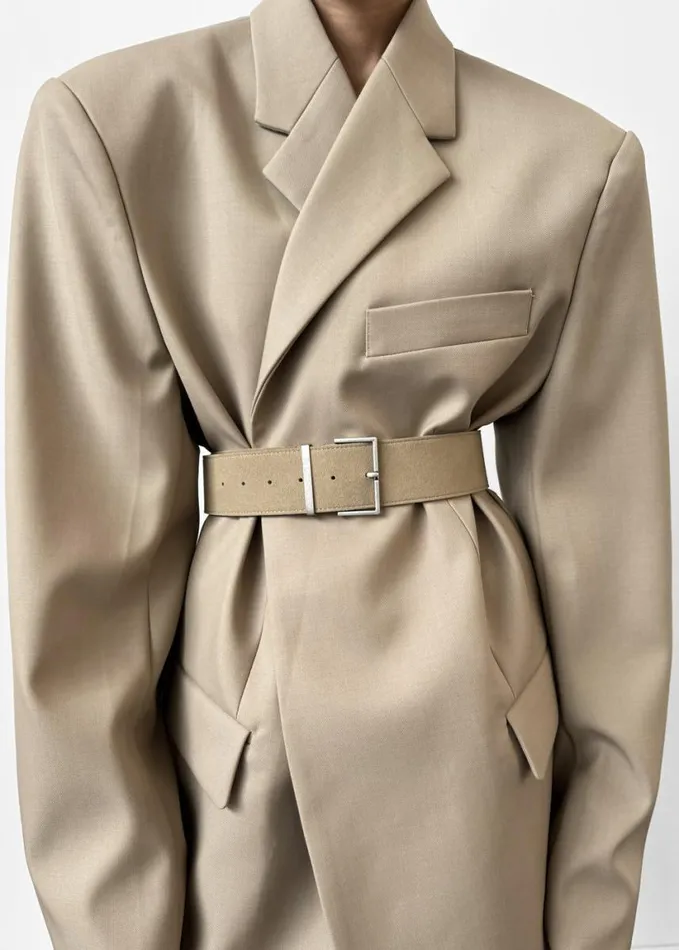 Clothing Women The Frankie Shop Iva Blazer 8211 Beige