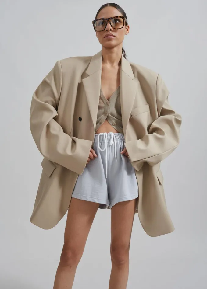 Clothing Women The Frankie Shop Iva Blazer 8211 Beige