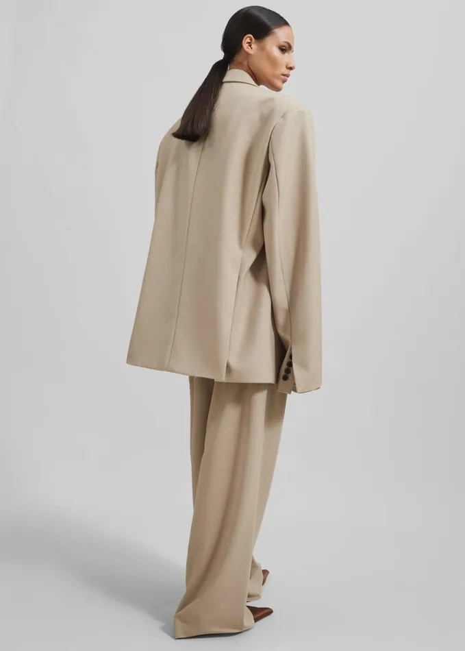 Clothing Women The Frankie Shop Iva Blazer 8211 Beige