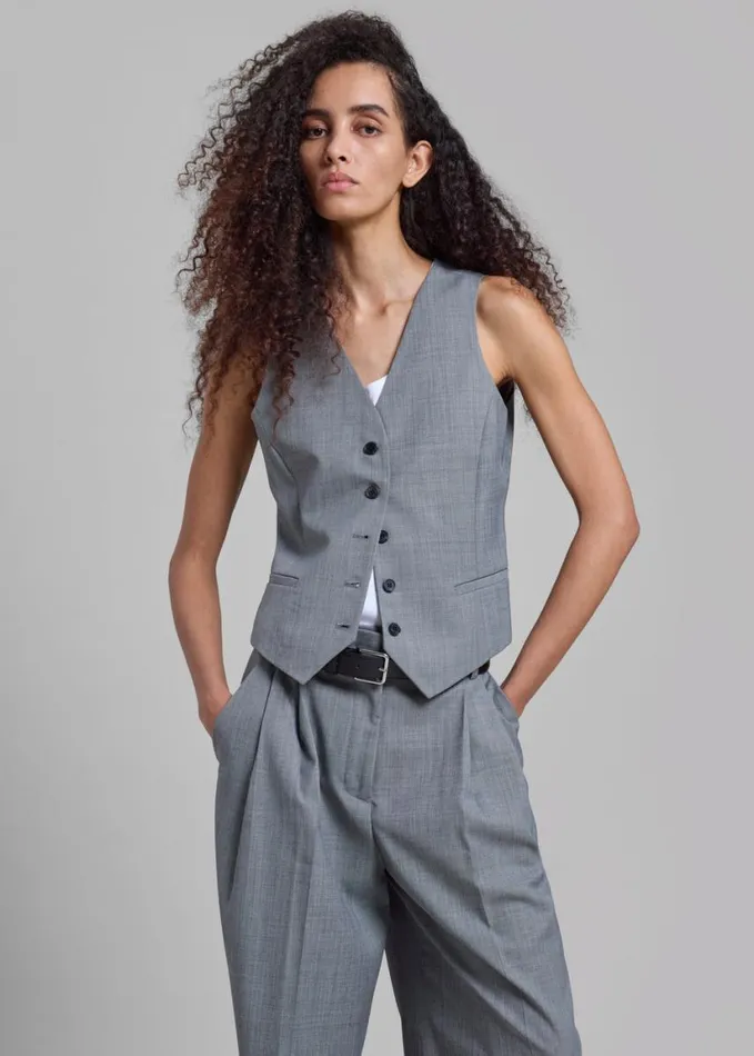 Clothing Women The Frankie Shop Jorae Vest 8211 Grey