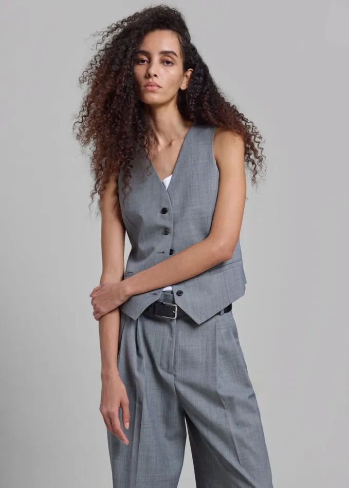 Clothing Women The Frankie Shop Jorae Vest 8211 Grey