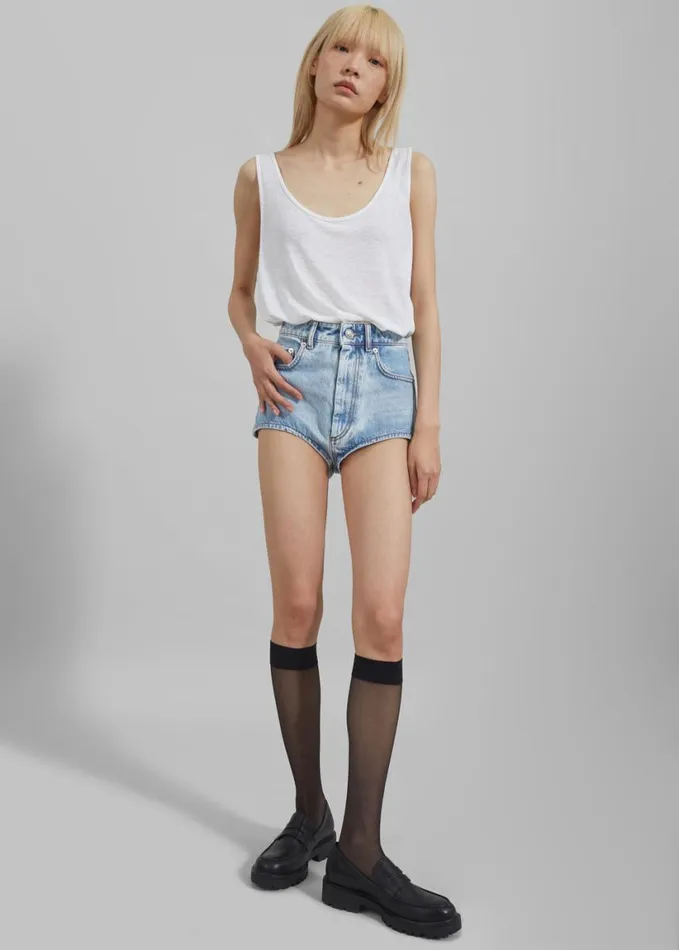 Clothing Women The Frankie Shop Josie Scoop Neck Tank Top 8211 White