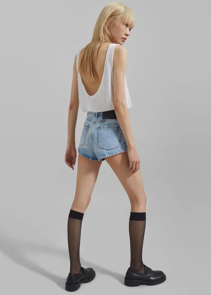 Clothing Women The Frankie Shop Josie Scoop Neck Tank Top 8211 White