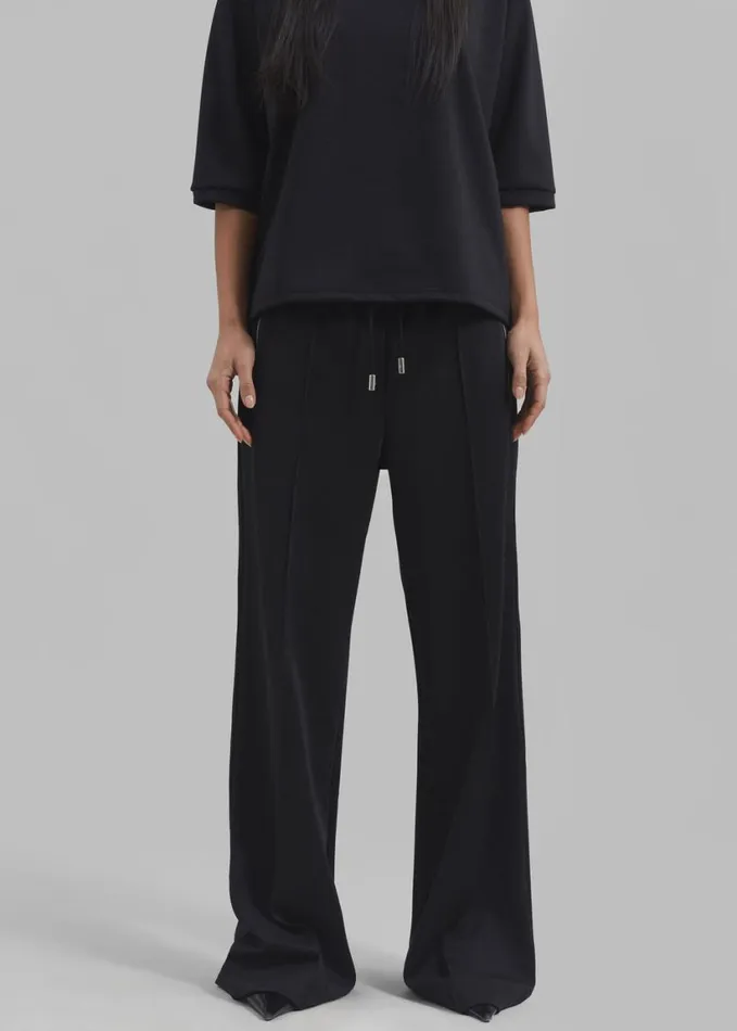 Clothing Women The Frankie Shop JW Anderson Bootcut Track Pants 8211 Black