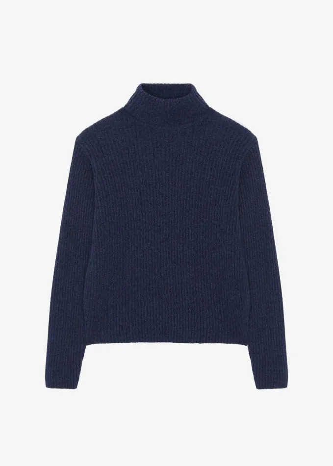Clothing Women The Frankie Shop Koda Wool Turtleneck 8211 Navy