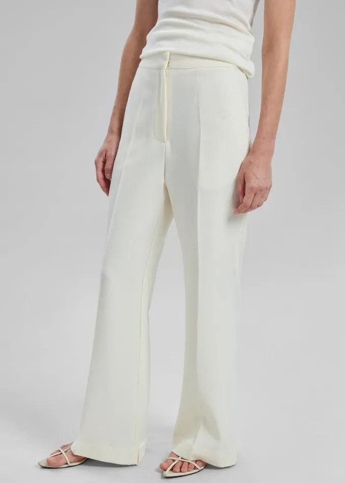 Clothing Women The Frankie Shop Layne Trousers 8211 Off White