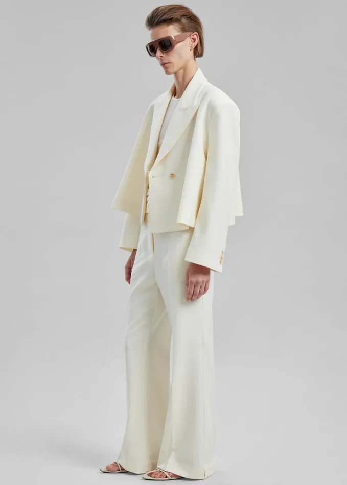 Clothing Women The Frankie Shop Layne Trousers 8211 Off White
