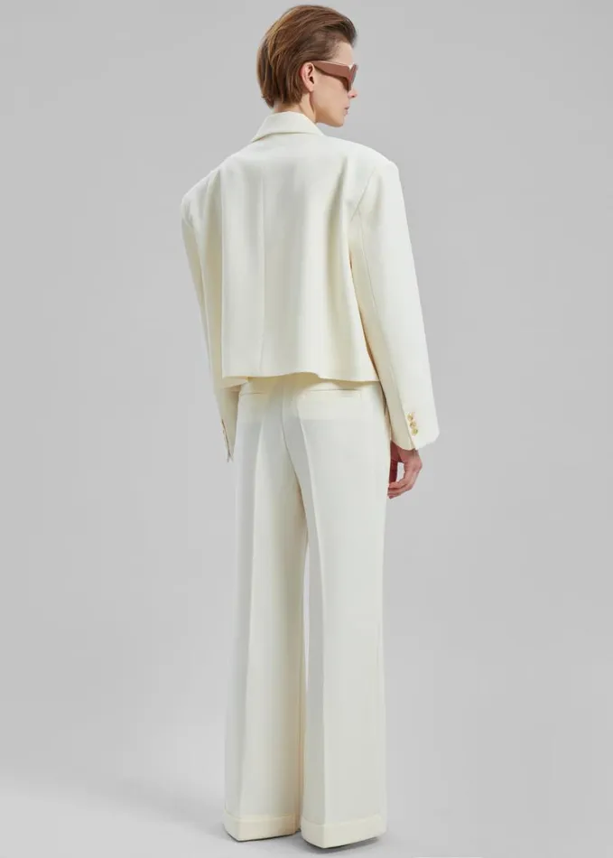 Clothing Women The Frankie Shop Layne Trousers 8211 Off White
