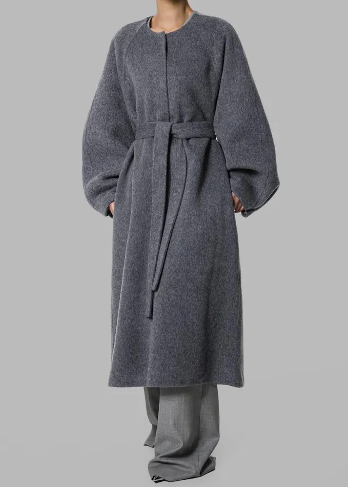 Clothing Women The Frankie Shop Leon Wool Coat 8211 Grey