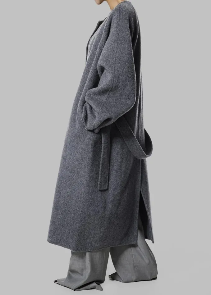 Clothing Women The Frankie Shop Leon Wool Coat 8211 Grey