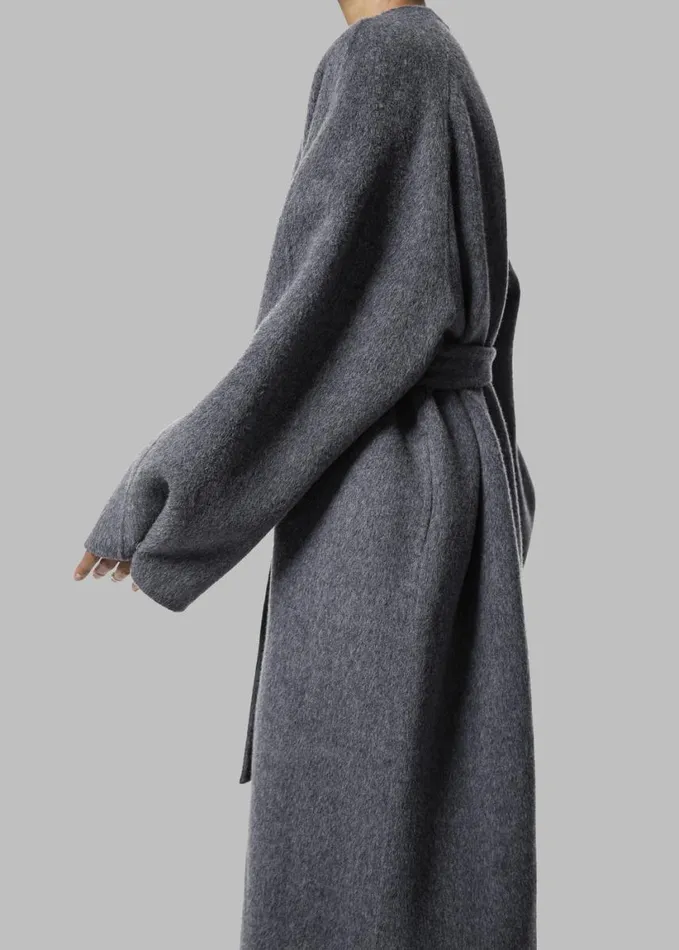 Clothing Women The Frankie Shop Leon Wool Coat 8211 Grey