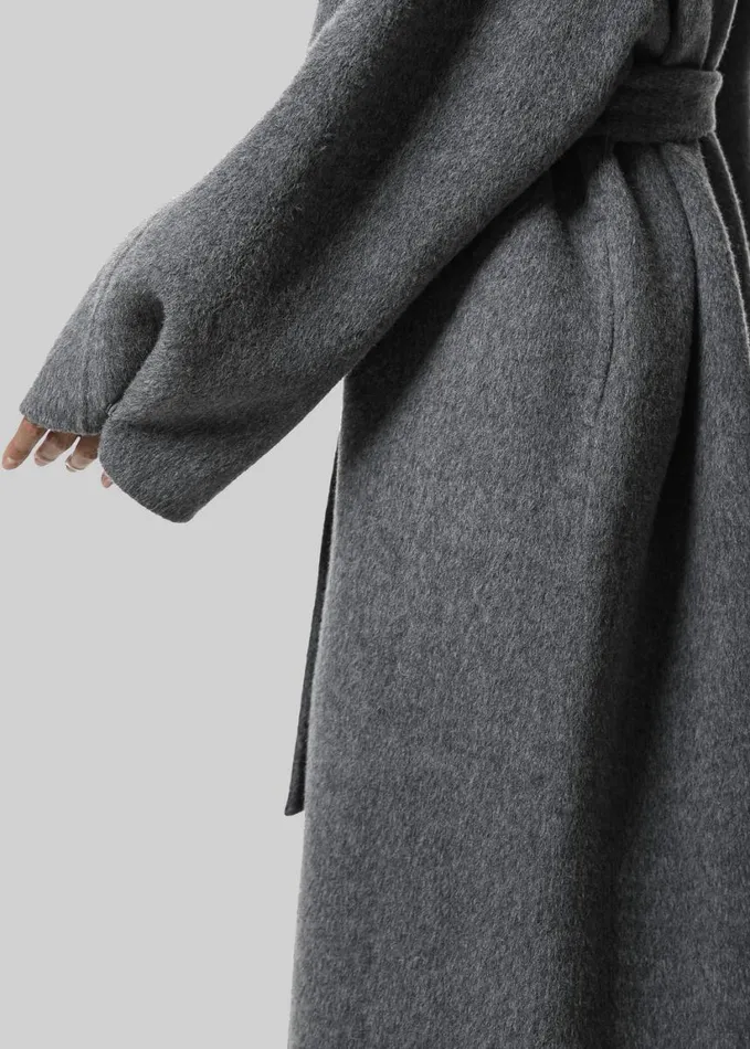 Clothing Women The Frankie Shop Leon Wool Coat 8211 Grey