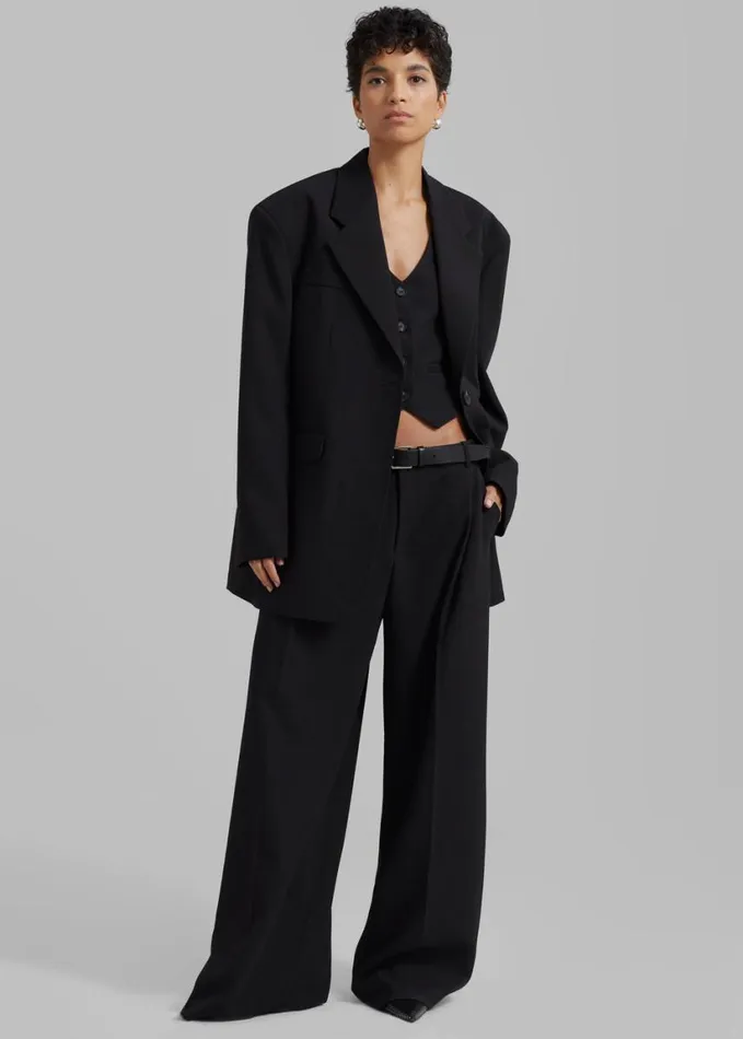 Clothing Women The Frankie Shop Lillian Vest 8211 Black