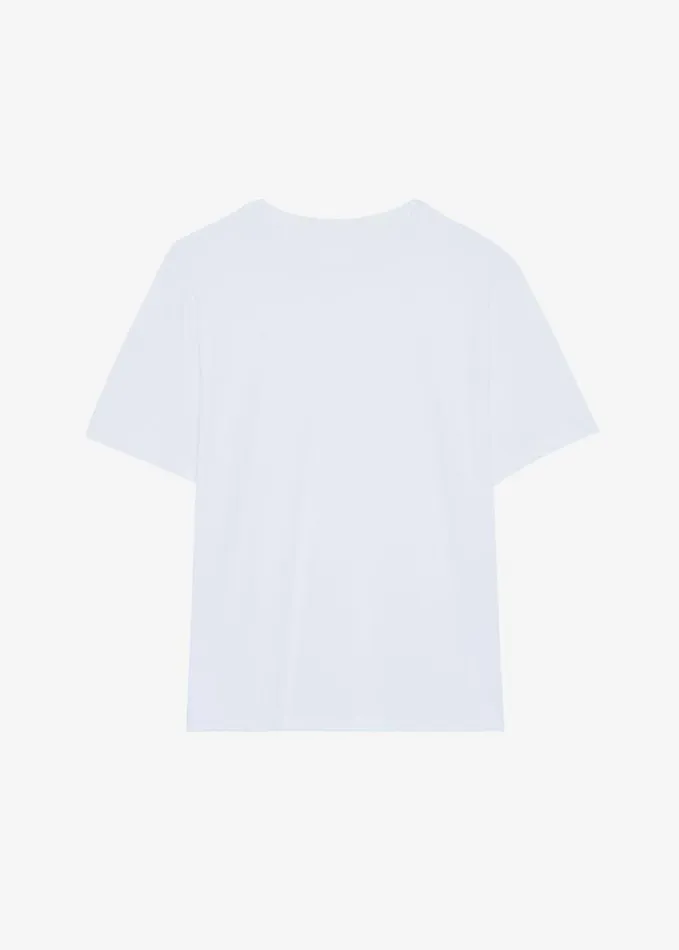 Clothing Women The Frankie Shop Lilou Simple Tee 8211 Optic White