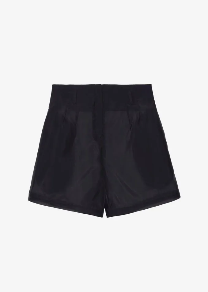 Clothing Women The Frankie Shop Lise Sheer Shorts 8211 Black