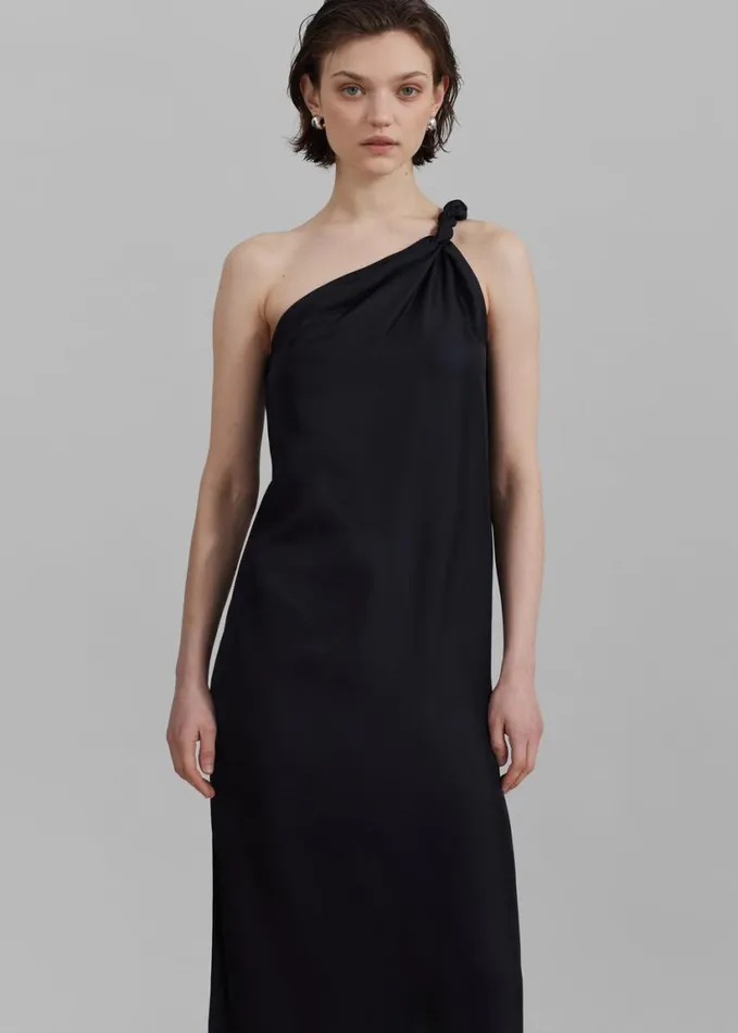 Clothing Women The Frankie Shop Loulou Studio Adela Dress 8211 Black