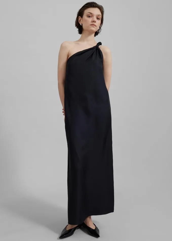 Clothing Women The Frankie Shop Loulou Studio Adela Dress 8211 Black