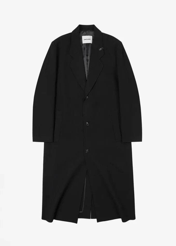 Clothing Women The Frankie Shop Low Classic Classic Long Coat 8211 Black