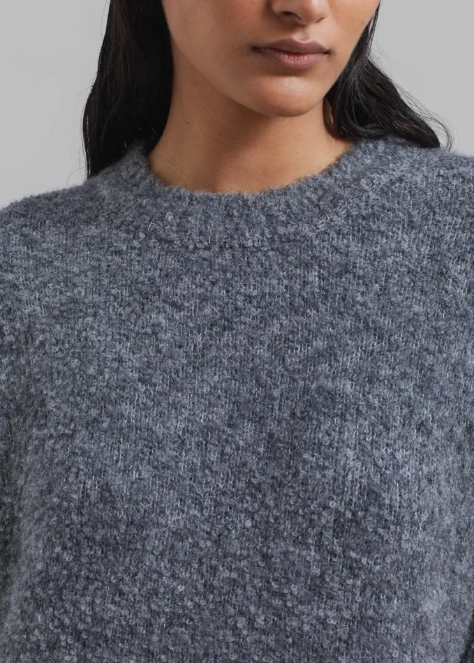 Clothing Women The Frankie Shop Luz Knit Dress 8211 Grey
