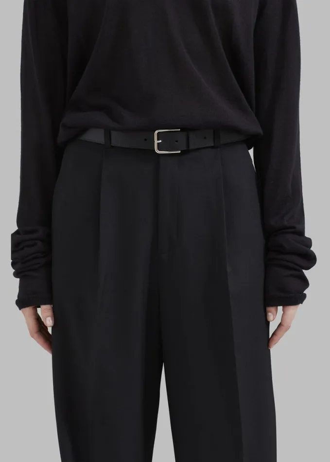 Clothing Women The Frankie Shop Nessi Pintuck Trousers 8211 Black