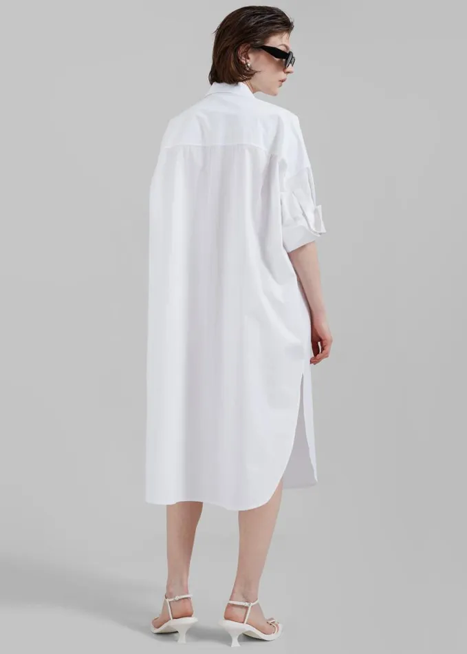 Clothing Women The Frankie Shop Olympe Midi Dress 8211 White
