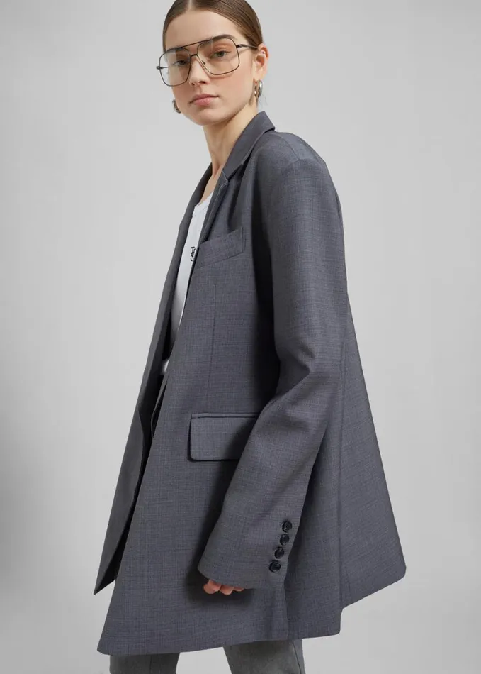 Clothing Women The Frankie Shop Quincy Blazer 8211 Grey