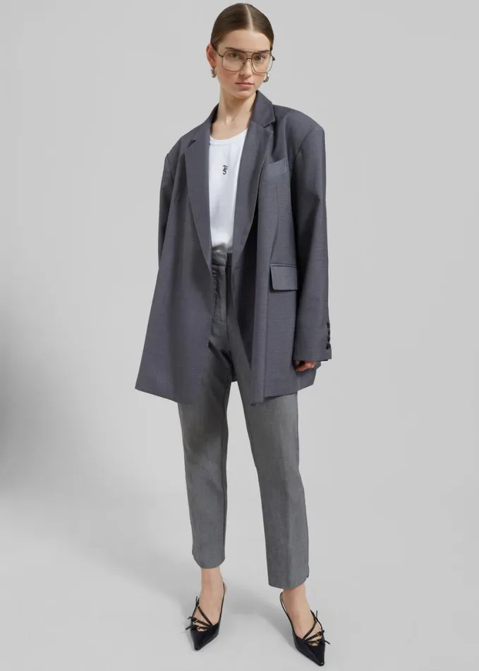 Clothing Women The Frankie Shop Quincy Blazer 8211 Grey