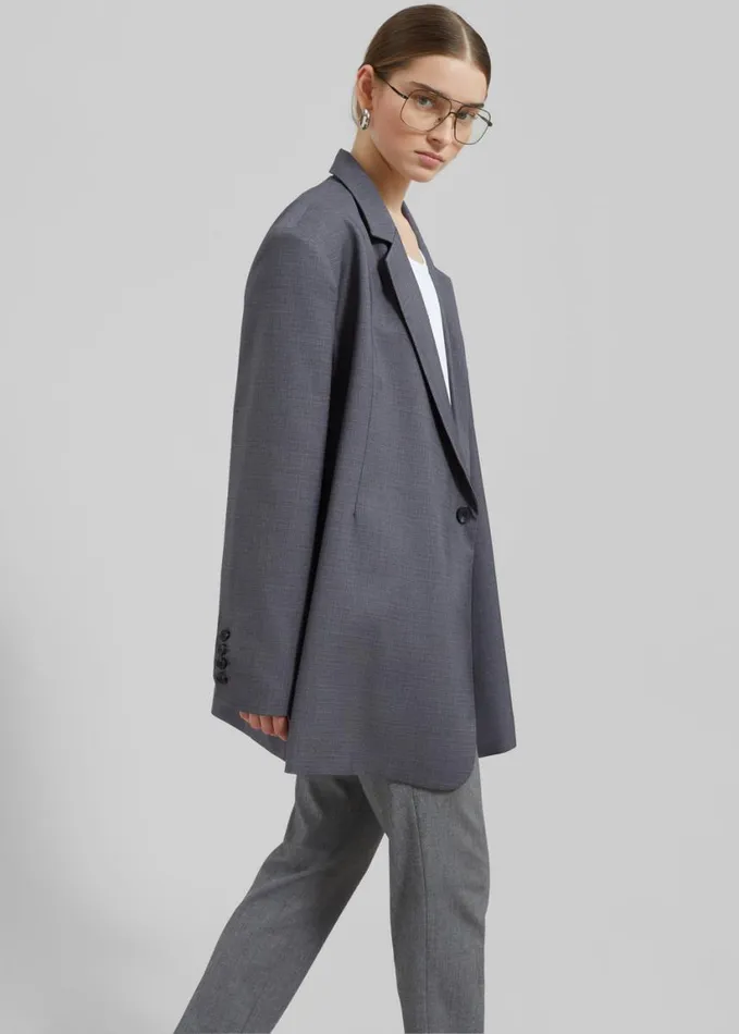 Clothing Women The Frankie Shop Quincy Blazer 8211 Grey