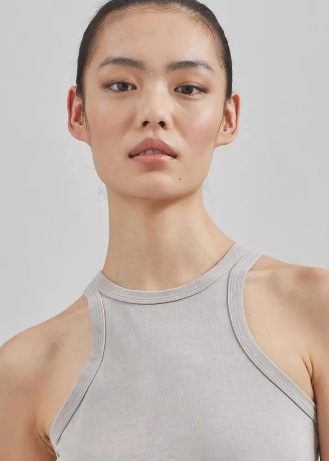 Clothing Women The Frankie Shop Samse Samse Helene Tank Top 8211 Gull Gray