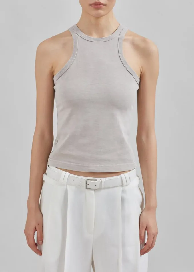 Clothing Women The Frankie Shop Samse Samse Helene Tank Top 8211 Gull Gray