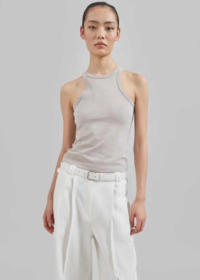 Clothing Women The Frankie Shop Samse Samse Helene Tank Top 8211 Gull Gray