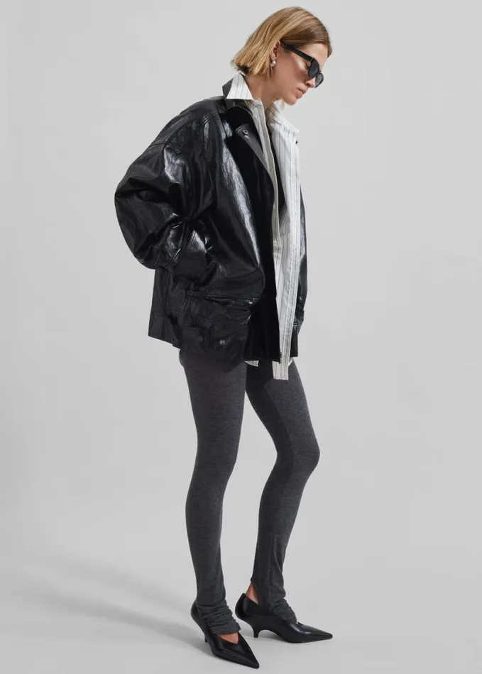 Clothing Women The Frankie Shop Savannah Faux Leather Jacket 8211 Black