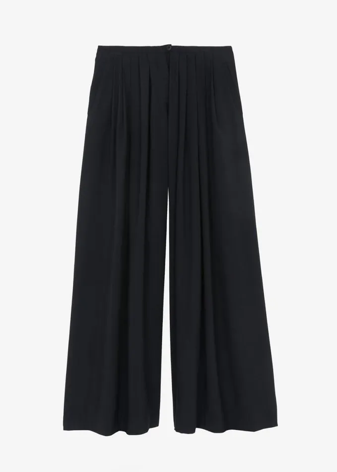 Clothing Women The Frankie Shop Sloane Wide Leg Trousers 8211 Black