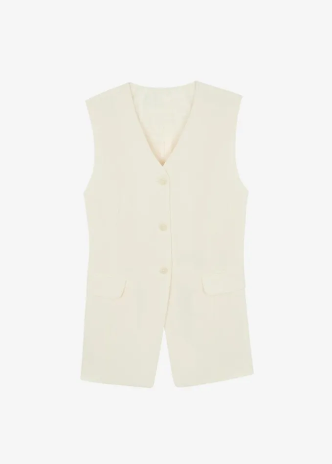 Clothing Women The Frankie Shop Sutton Vest 8211 Cream