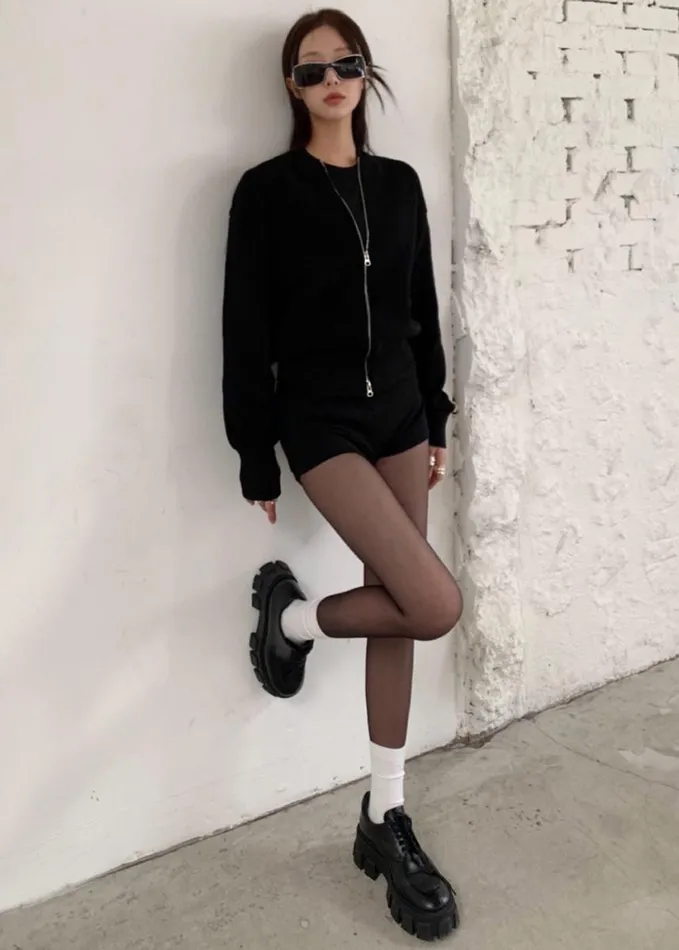 Clothing Women The Frankie Shop Veronica ZipUp Cardigan 8211 Black