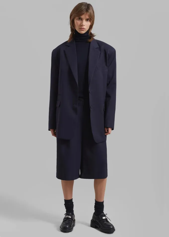 Clothing Women The Frankie Shop Wilma Blazer 8211 Navy