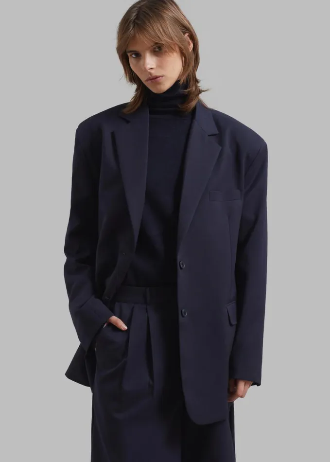 Clothing Women The Frankie Shop Wilma Blazer 8211 Navy
